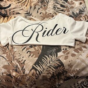 White 'Rider' Women's Top
